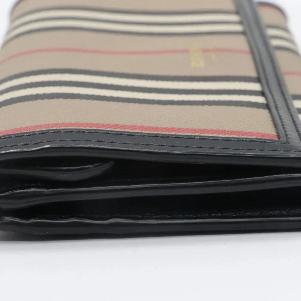 Burberry Halton Striped Canvas Continental Wallet Clutch - Picture 7 of 14